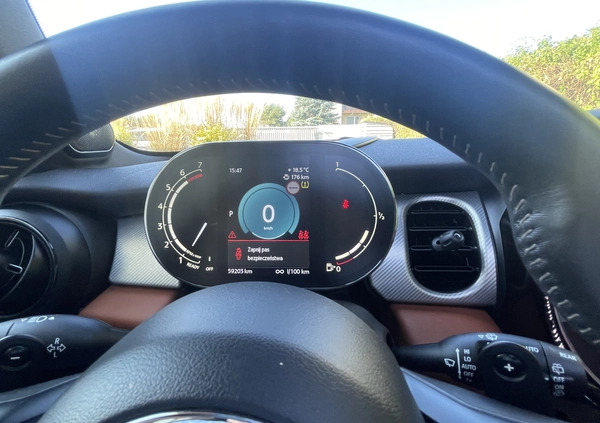 MINI Cooper S cena 114000 przebieg: 59500, rok produkcji 2022 z Warszawa małe 172